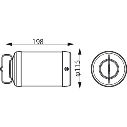 Philips - Lampe portable à intensité variable CICERO LED/6W/5V 4000 mAh IP54