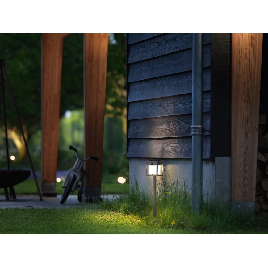 Philips - Lampe solaire avec détecteur BLAISE LED/1,5W/3,7V 2600 mAh 3000K IP44