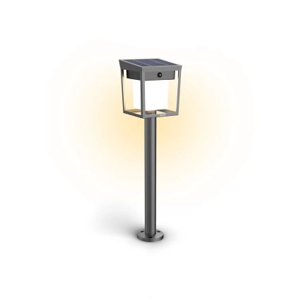 Philips - Lampe solaire avec détecteur BLAISE LED/1,5W/3,7V 2600 mAh 3000K IP44