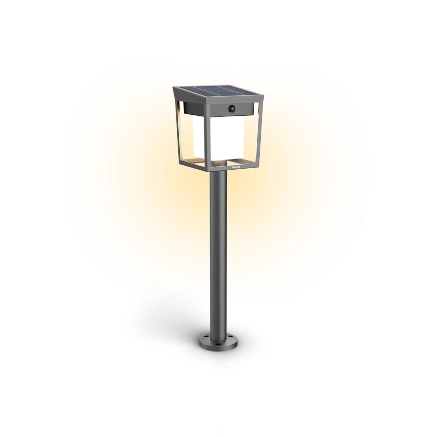 Philips - Lampe solaire avec détecteur BLAISE LED/1,5W/3,7V 2600 mAh 3000K IP44