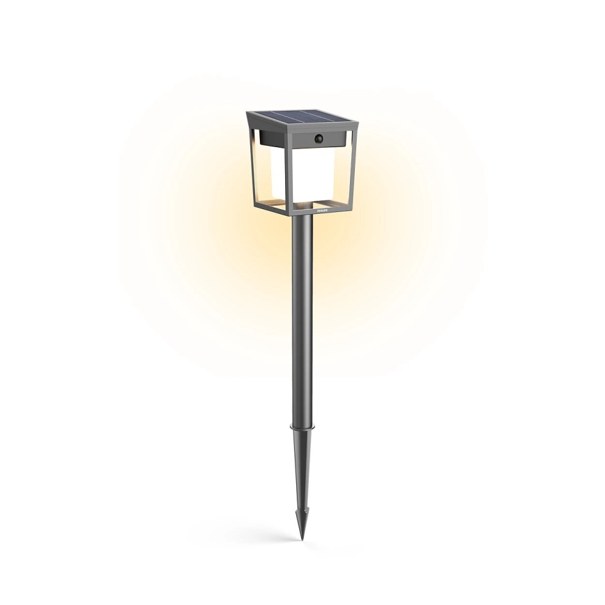 Philips - Lampe solaire avec détecteur BLAISE LED/1,5W/3,7V 2600 mAh 3000K IP44