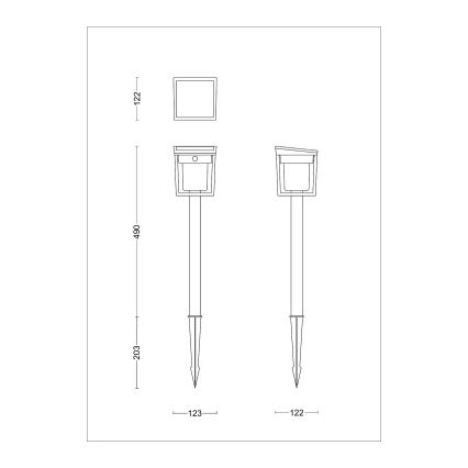 Philips - Lampe solaire avec détecteur BLAISE LED/1,5W/3,7V 2600 mAh 3000K IP44