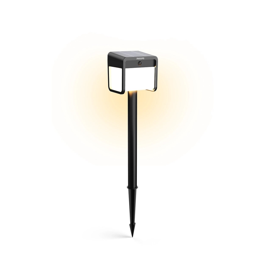 Philips - Lampe solaire avec détecteur de mouvement et de crépuscule EZRA LED/1,8W/3,7V 2600 mAh 3000K IP44