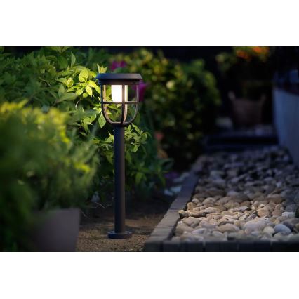 Philips - Lampe solaire avec détecteur de mouvement et de crépuscule RADII LED/1,3W/3,7V 2000 mAh 3000K IP44
