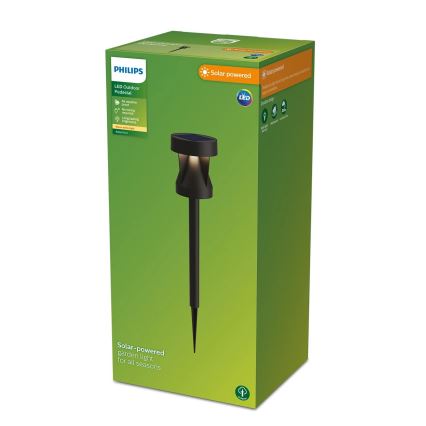 Philips - Lampe solaire AVERY LED/1,8W/3,7V 2600 mAh 2700K IP44