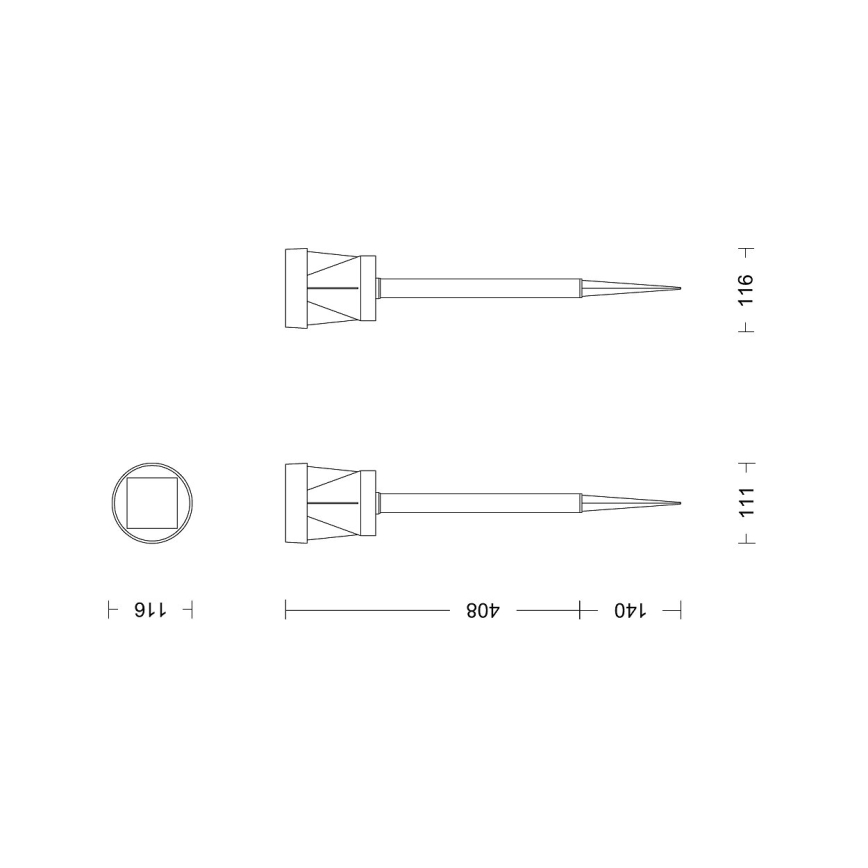 Philips - Lampe solaire AVERY LED/1,8W/3,7V 2600 mAh 2700K IP44