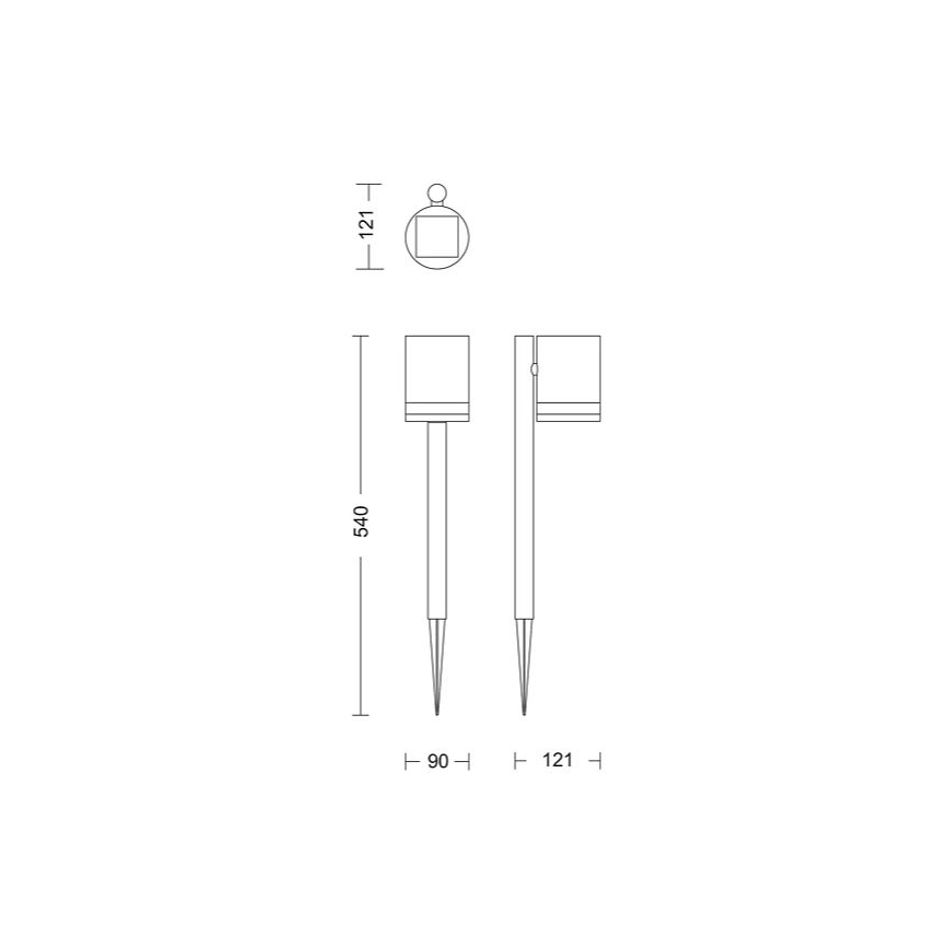 Philips - Lampe solaire FYCE LED/1,5W/3,7V 1200 mAh IP44