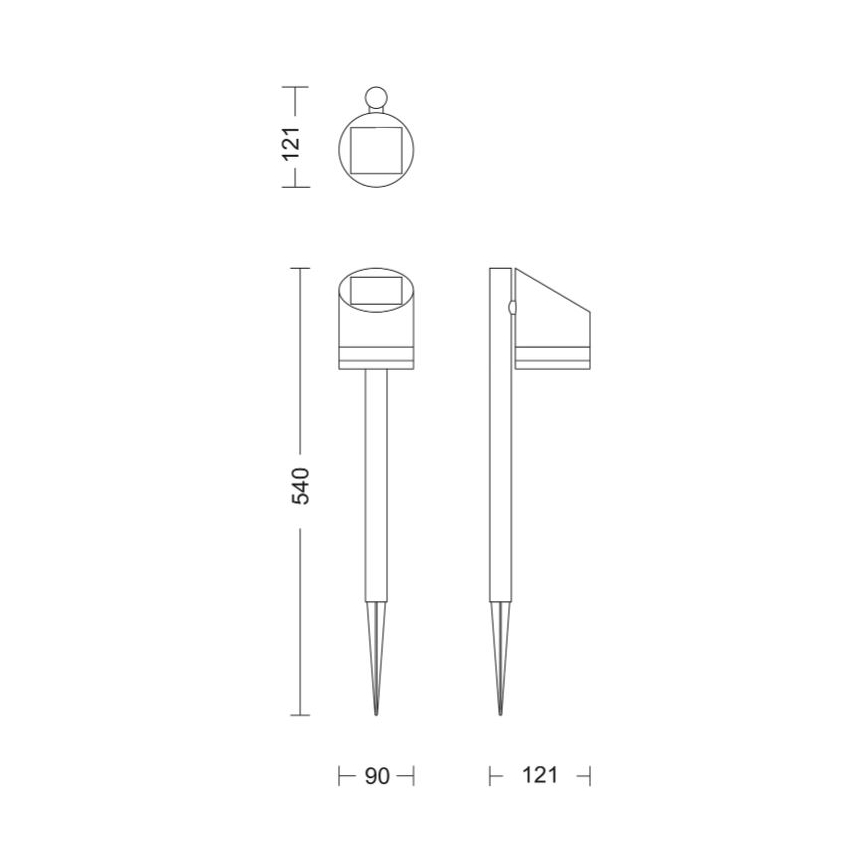 Philips - Lampe solaire FYCE LED/1,5W/3,7V 1200 mAh IP44