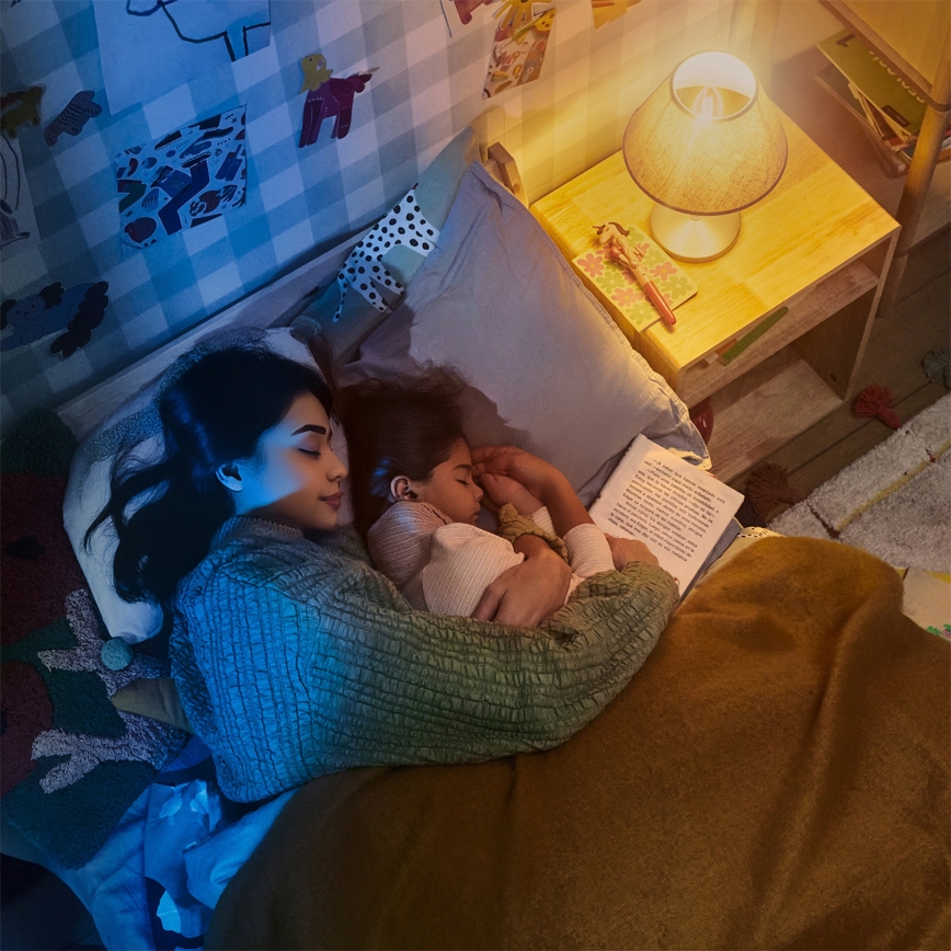 Philips - Ventilateur de plafond LED dimmable OLAS LED/24W/230V Ø 132 cm noir/marron + télécommande