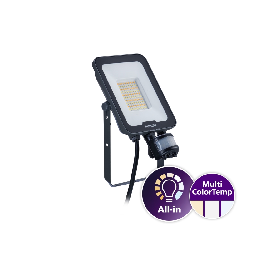 Philips - Projecteur LED avec détecteur de mouvement et de crépuscule LEDINAIRE ALL-IN LED/30W/230V 3000/4000/6500K IP65