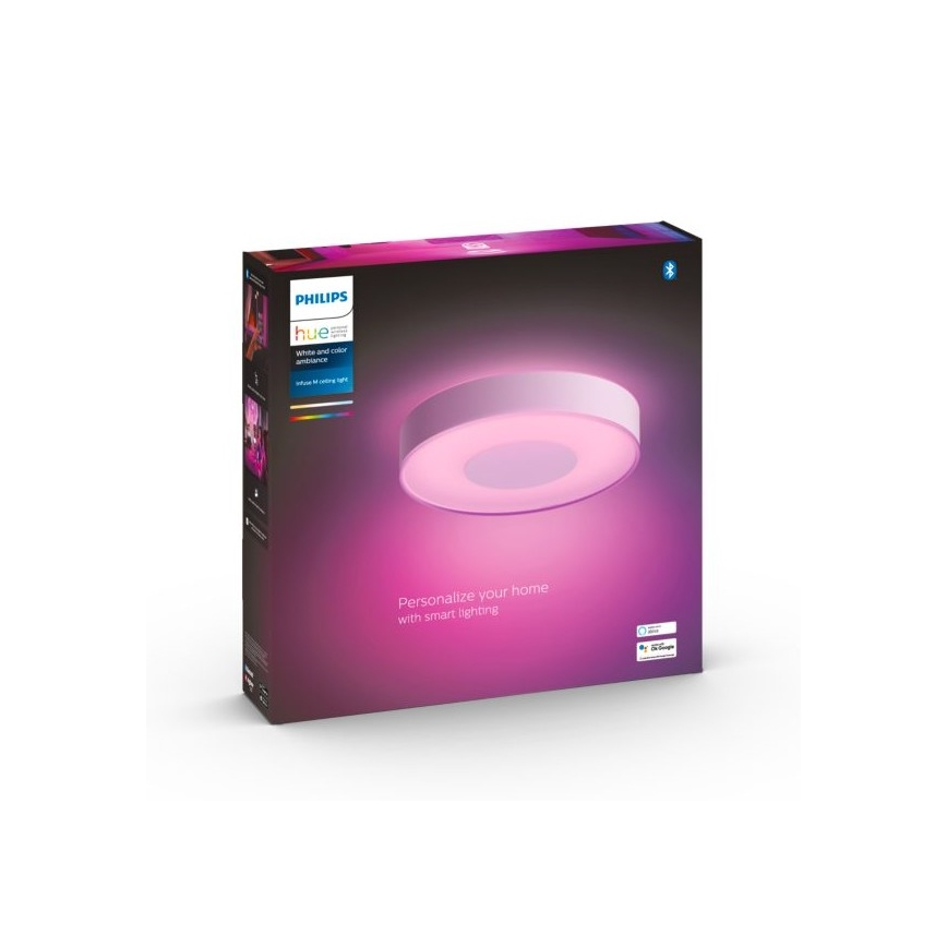 Philips -LED RGB plafonnier dimmable Hue INFUSE LED/33,5W/230V 2000-6500K Ø 381 mm blanc