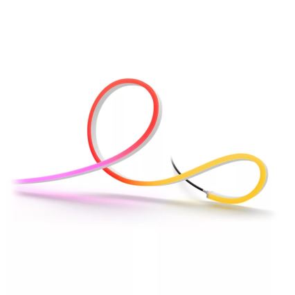 Philips - Ruban d'extérieur LED RGBW Hue NEON 10 m, dimmable, 30 W, 230 V, 2200–6500 K, IP67