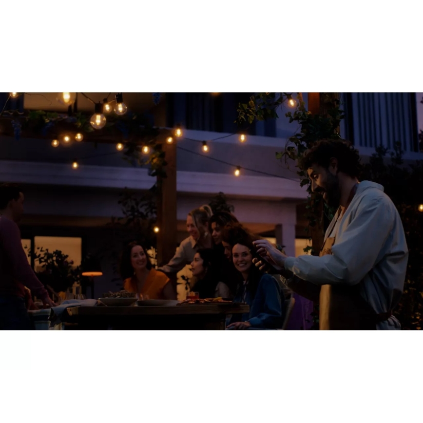Philips - Hue FESTAVIA Guirlande d'extension d'extérieur dimmable LED RGBW, 10 LED, 7 m, IP65