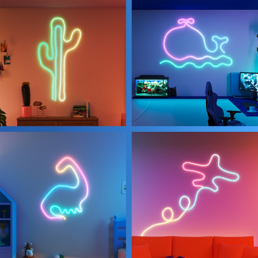 Philips - Ruban LED RGBIC dimmable SMART NEON FLEX 10 m LED/45 W/230 V 2700–6500 K Wi‑Fi