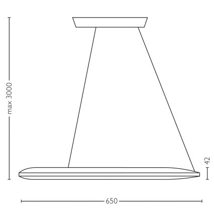 Philips Lirio 40755/31/LI - Suspension LED ECLIPTIC 16xLED/2,5W blanc
