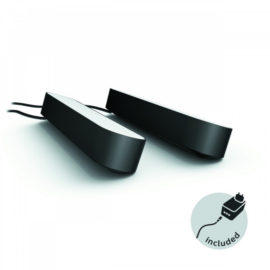 Philips 78202/30/E7 - SET 2x Lampe de table LED RGB intensité modulable HUE WHITE AND COLOR AMBIANCE LED/6W/230V