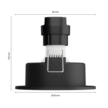 Philips - LOT 3x LED RGB Luminaire encastrable à intensité variable Hue CENTURA 1xGU10/5,7W/230V 2000-6500K