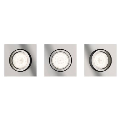 Philips 50393/17/P0 - LOT 3x Luminaire encastré LED à intensité variable  SHELLBARK Warm Glow 1xLED/4,5W/230V 2200-2700K
