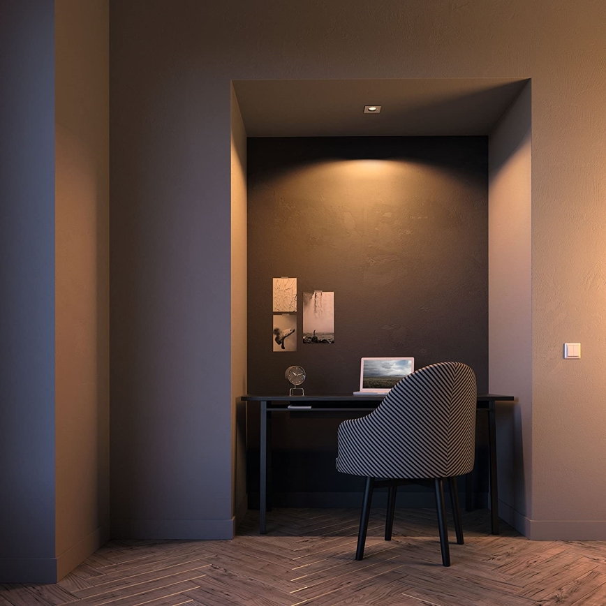 Philips 50393/31/P0 -LOT 3x Luminaire encastré LED à intensité variable SHELLBARK Warm Glow 1xLED/4,5W/230V 2200-2700K