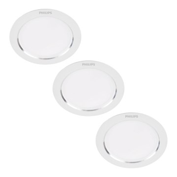 Philips - LOT 3x Spot encastrable LED LED/3,5W/230V 3000K