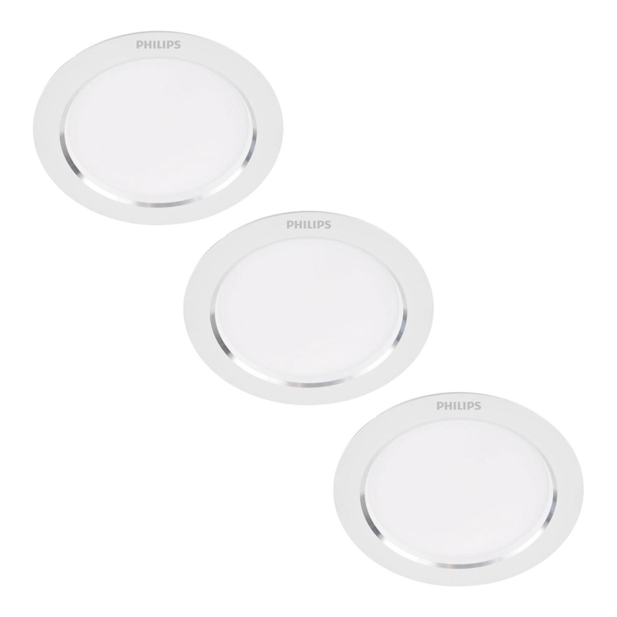 Philips - LOT 3x Spot encastrable LED LED/3,5W/230V 3000K