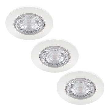 Philips - LOT 3x Spot encastrable TARAGON LED/4,5W/230V 2700K