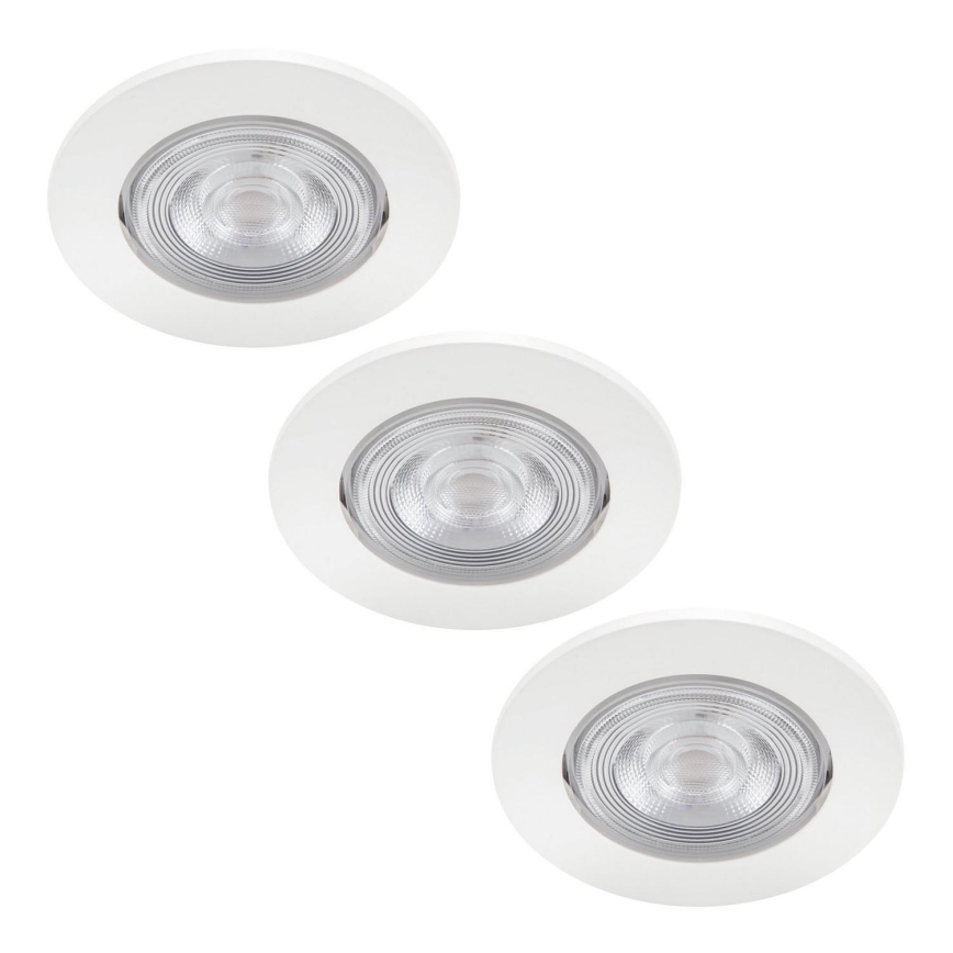 Philips - LOT 3x Spot encastrable TARAGON LED/4,5W/230V 2700K