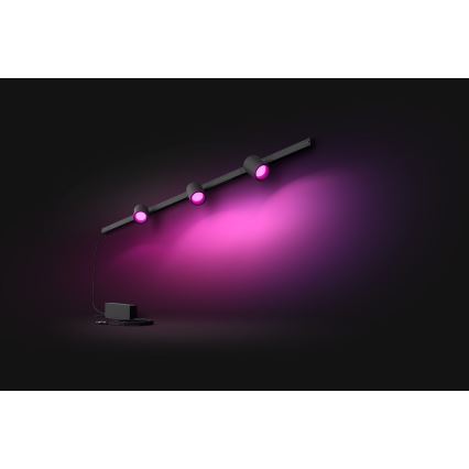 Philips - LOT 3xLED RGB Luminaire à intensité variable pour système de rail Hue PERIFO LED RGB/15,6W/230V 2000-6500K