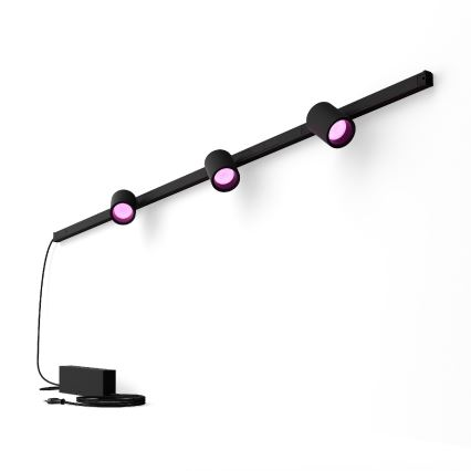 Philips - LOT 3xLED RGB Luminaire à intensité variable pour système de rail Hue PERIFO LED RGB/15,6W/230V 2000-6500K