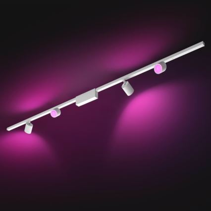 Philips  - LOT 4xLED RGB Luminaire à intensité variable pour système de rail Hue PERIFO LED RGB/20,8W/230V 2000-6500K