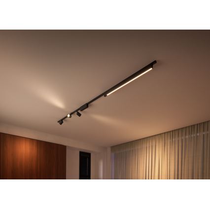 Philips - LOT 4xLED RGB Luminaire à intensité variable pour système de rail Hue PERIFO LED RGB/44,6W/230V 2000-6500K