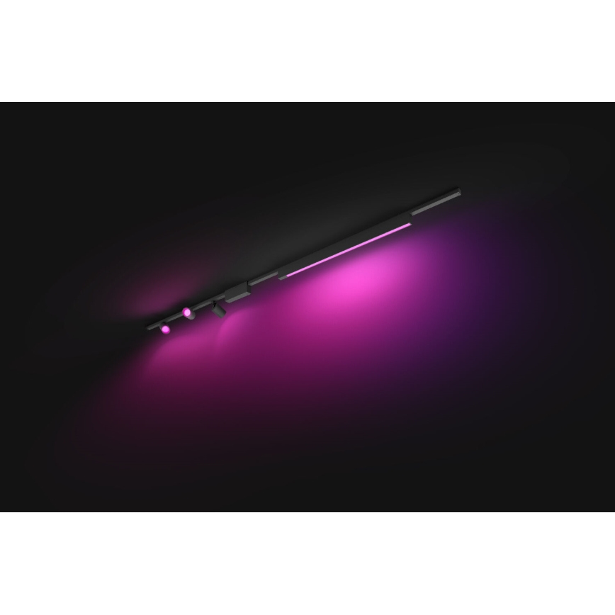 Philips - LOT 4xLED RGB Luminaire à intensité variable pour système de rail Hue PERIFO LED RGB/44,6W/230V 2000-6500K