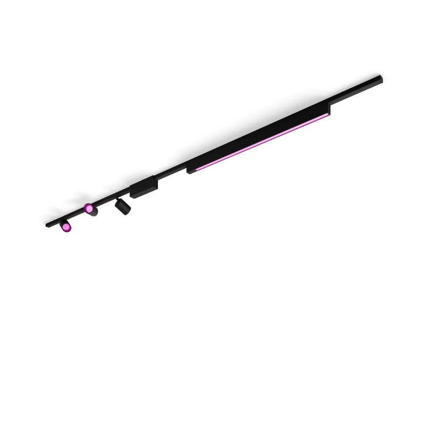 Philips - LOT 4xLED RGB Luminaire à intensité variable pour système de rail Hue PERIFO LED RGB/44,6W/230V 2000-6500K
