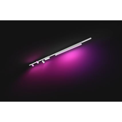 Philips - LOT 4xLED RGB Luminaire à intensité variable pour système de rail PERIFO LED RGB/44,6W/230V 2000-6500K