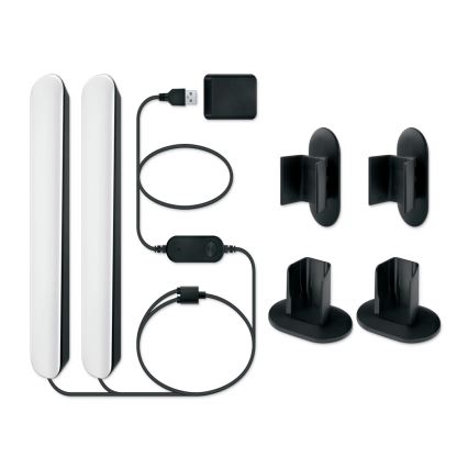 Philips - Pack de 2 luminaires LED RGBIC dimmables SMART GRADIENT LED/8W/230V 2700-6500K Wi‑Fi