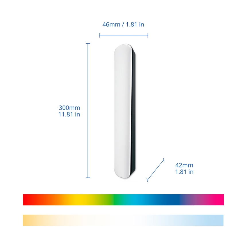 Philips - Pack de 2 luminaires LED RGBIC dimmables SMART GRADIENT LED/8W/230V 2700-6500K Wi‑Fi