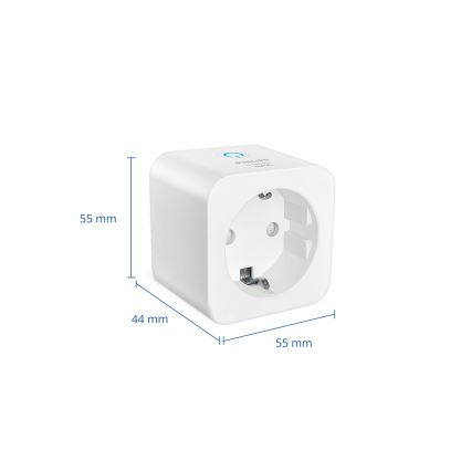Philips - LOT DE 2 prises intelligentes SCHUKO 2300 W + wattmètre Wi‑Fi