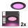 Philips - Lot de 2 spots encastrables LED RGBW dimmables pour salle de bains Hue SLIM LED/12W/230V 2000-6500K noir IP44