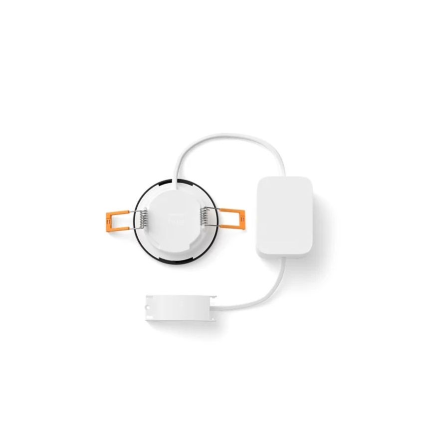 Philips - Lot de 2 spots encastrés LED RGBW dimmables pour salle de bains Hue SLIM LED/8,3W/230V 2000-6500K noir IP44