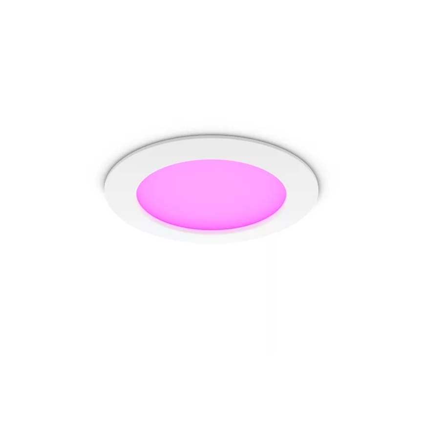 Philips - Lot de 2 spots encastrés LED RGBW dimmables pour salle de bains Hue SLIM LED/12W/230V 2000-6500K blanc IP44