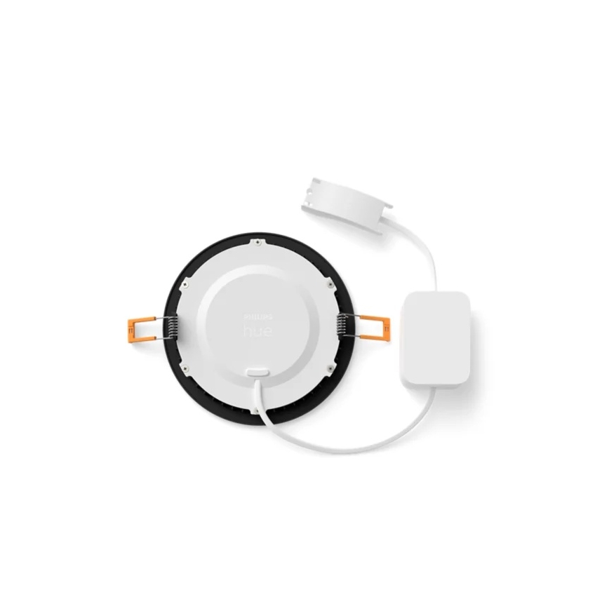Philips - Lot de 2 spots encastrables LED RGBW dimmables pour salle de bains Hue SLIM LED/12W/230V 2000-6500K noir IP44