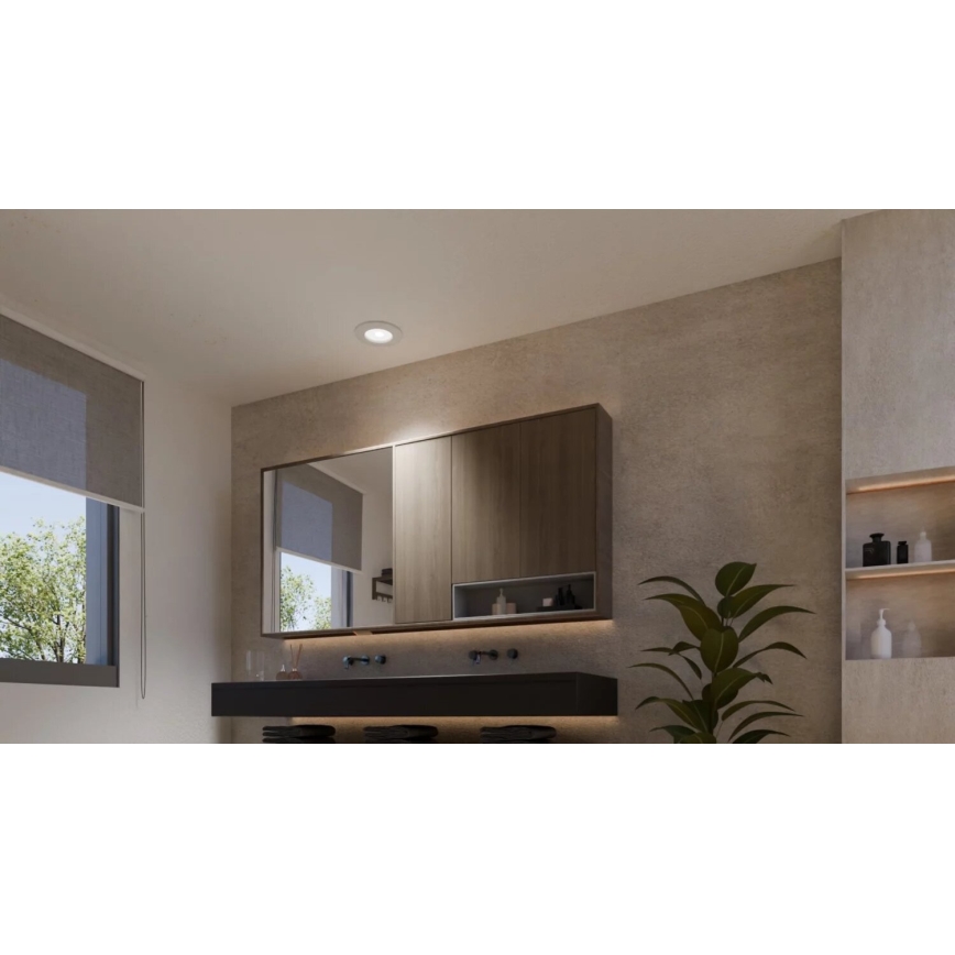 Philips - Lot de 2 spots encastrés LED RGBW dimmables pour salle de bains Hue SLIM LED/8,3W/230V 2000-6500K blanc IP44