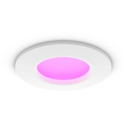 Philips - Lot de 2 spots encastrés LED RGBW dimmables pour salle de bains Hue SLIM LED/8,3W/230V 2000-6500K blanc IP44