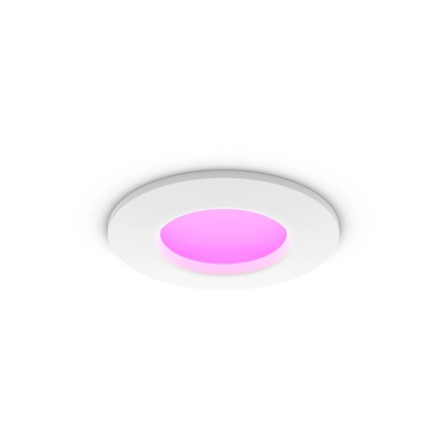Philips - Lot de 2 spots encastrés LED RGBW dimmables pour salle de bains Hue SLIM LED/8,3W/230V 2000-6500K blanc IP44