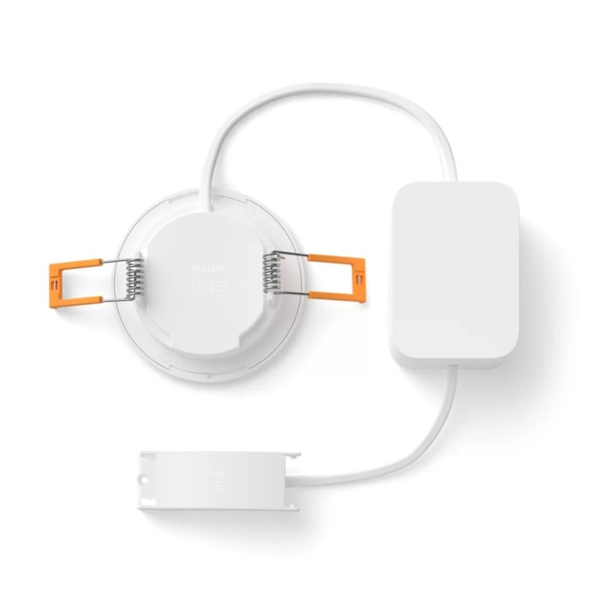 Philips - Lot de 2 spots encastrés LED RGBW dimmables pour salle de bains Hue SLIM LED/8,3W/230V 2000-6500K blanc IP44