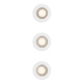 Philips - Lot de 3 spots encastrés PERIDOT 1xGU10/7W/230V blanc