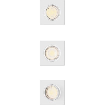 Philips - Lot de 3 spots encastrés PERIDOT 1xGU10/7W/230V blancs