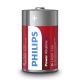 Philips LR20P2B/10 - 2 pc Pile alcaline D POWER ALKALINE 1,5V 14500mAh