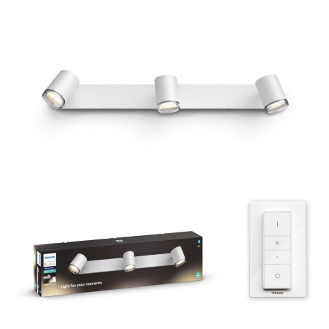 Philips Hue White Ambiance Adore spot mural LED GU10 5,5W + dimmer
