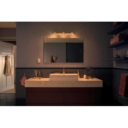 Philips - Luminaire à intensité variable LED salle de bain Hue ADORE 3xGU10/5W/230V IP44 + télécommande